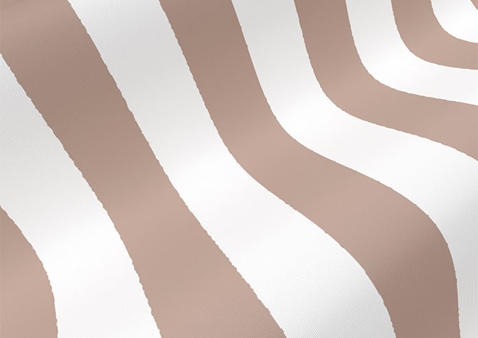 Dartmouth Stripe (Blackout), Biscuit - Roller Blind - Image 4